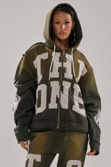 THE ONLY ONE ZIP SWEATSHIRT