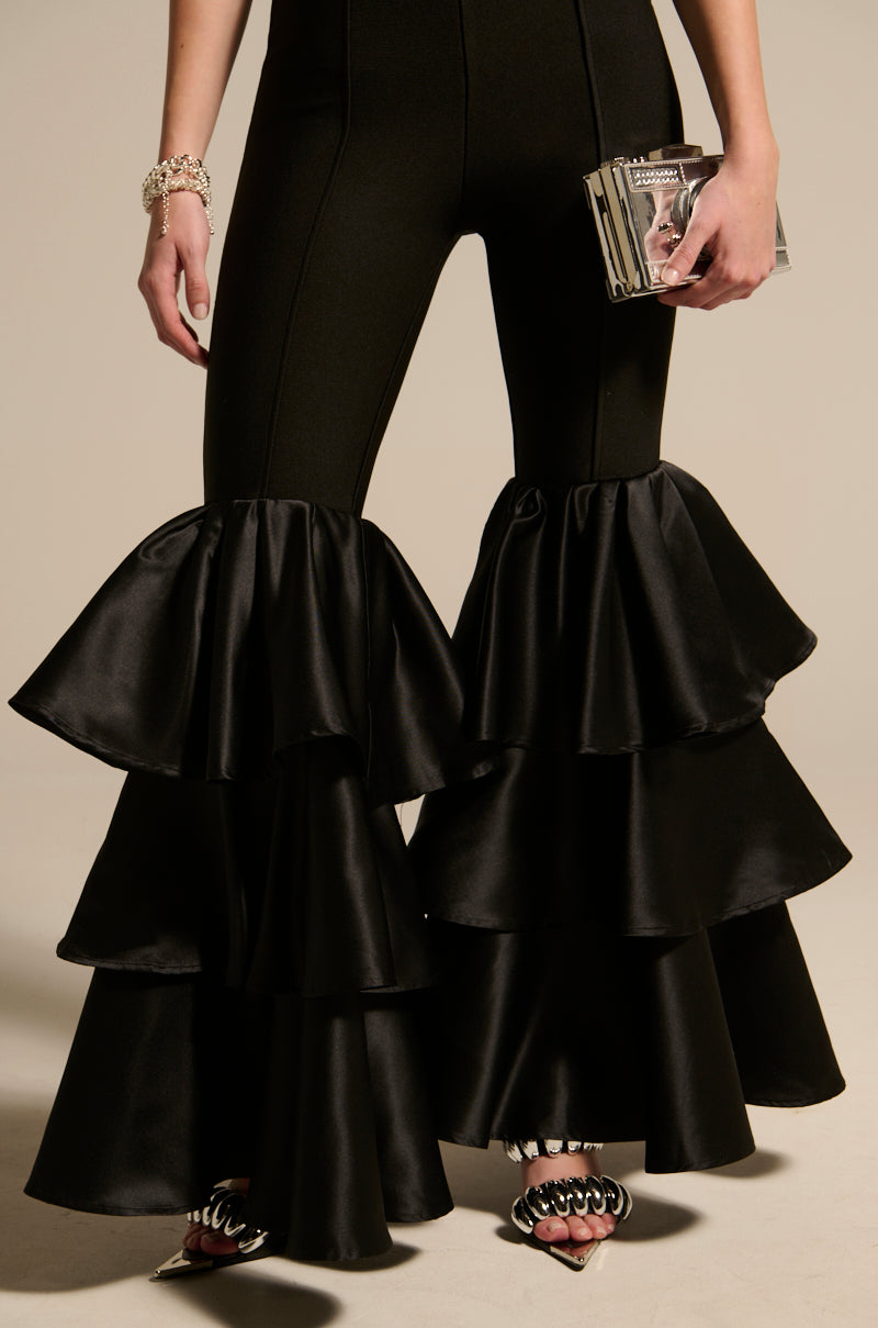 I JUST WANNA DANCE FLARE LEG JUMPSUIT