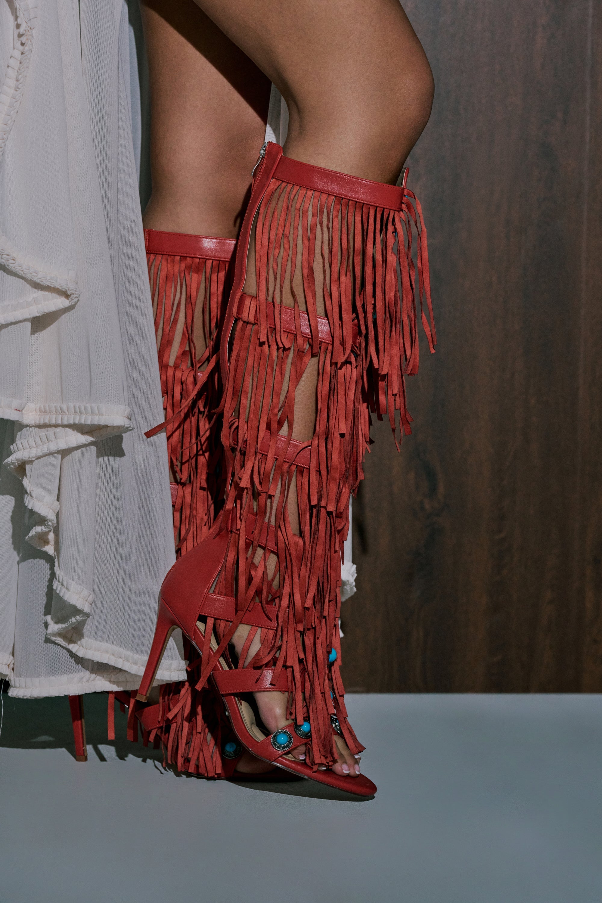 AZALEA WANG AMADEO RED SANDAL