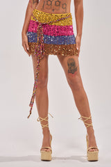 FULL OF LIFE CROCHET MINI SKIRT