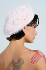WHEN IN PARIS BLING FUZZY BERET
