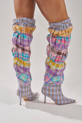 AZALEA WANG ELODIE PINK MULTI BOXER BOOT