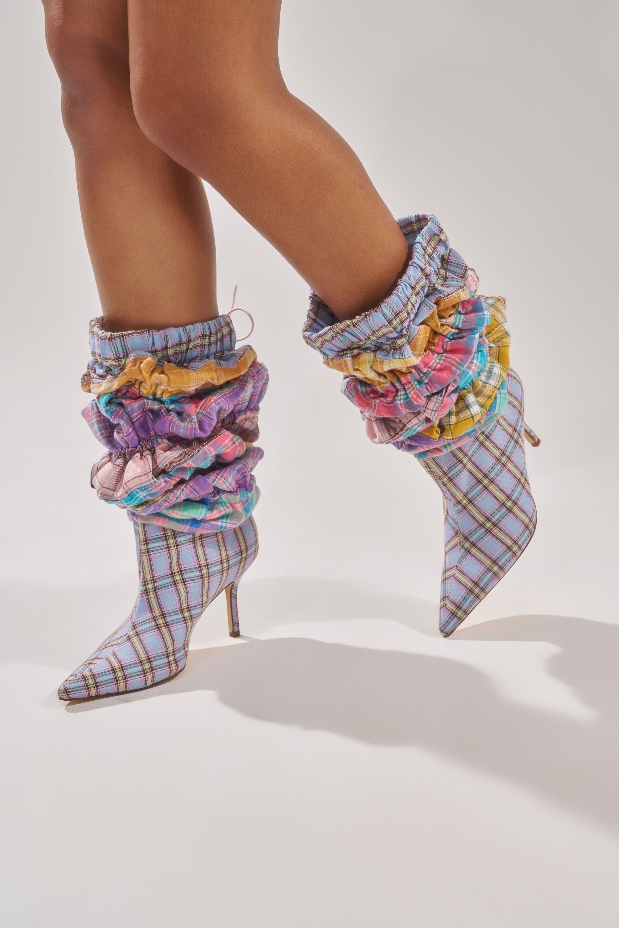 AZALEA WANG ELODIE PINK MULTI BOXER BOOT