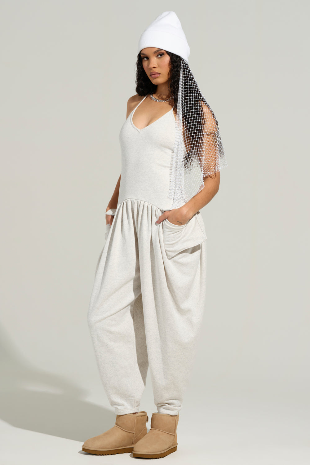 COZY AF KNIT JUMPSUIT