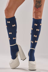 BOW PLEASE CHARM SOCKS
