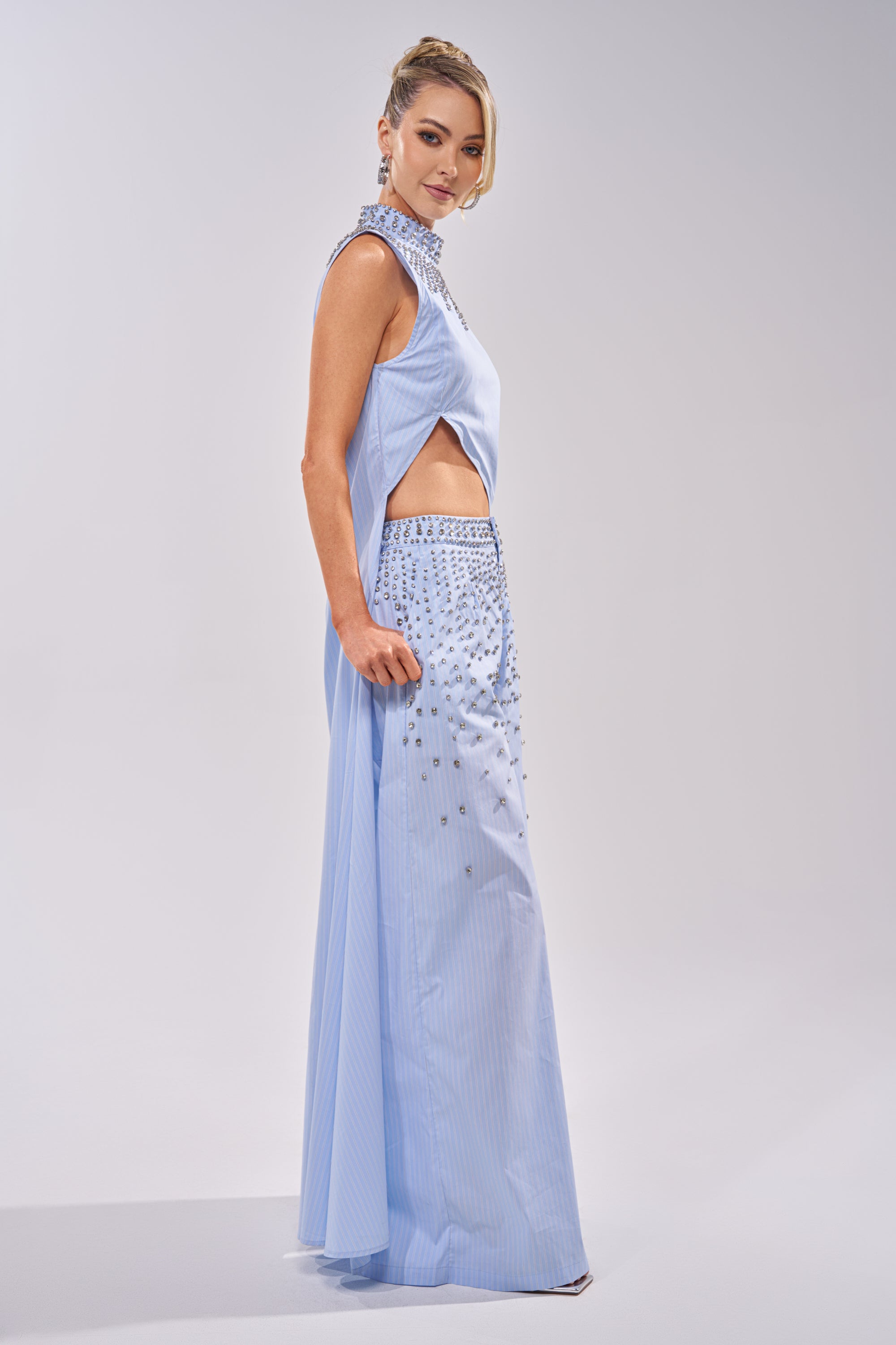 STAR OF THE NIGHT POPLIN BLOUSE
