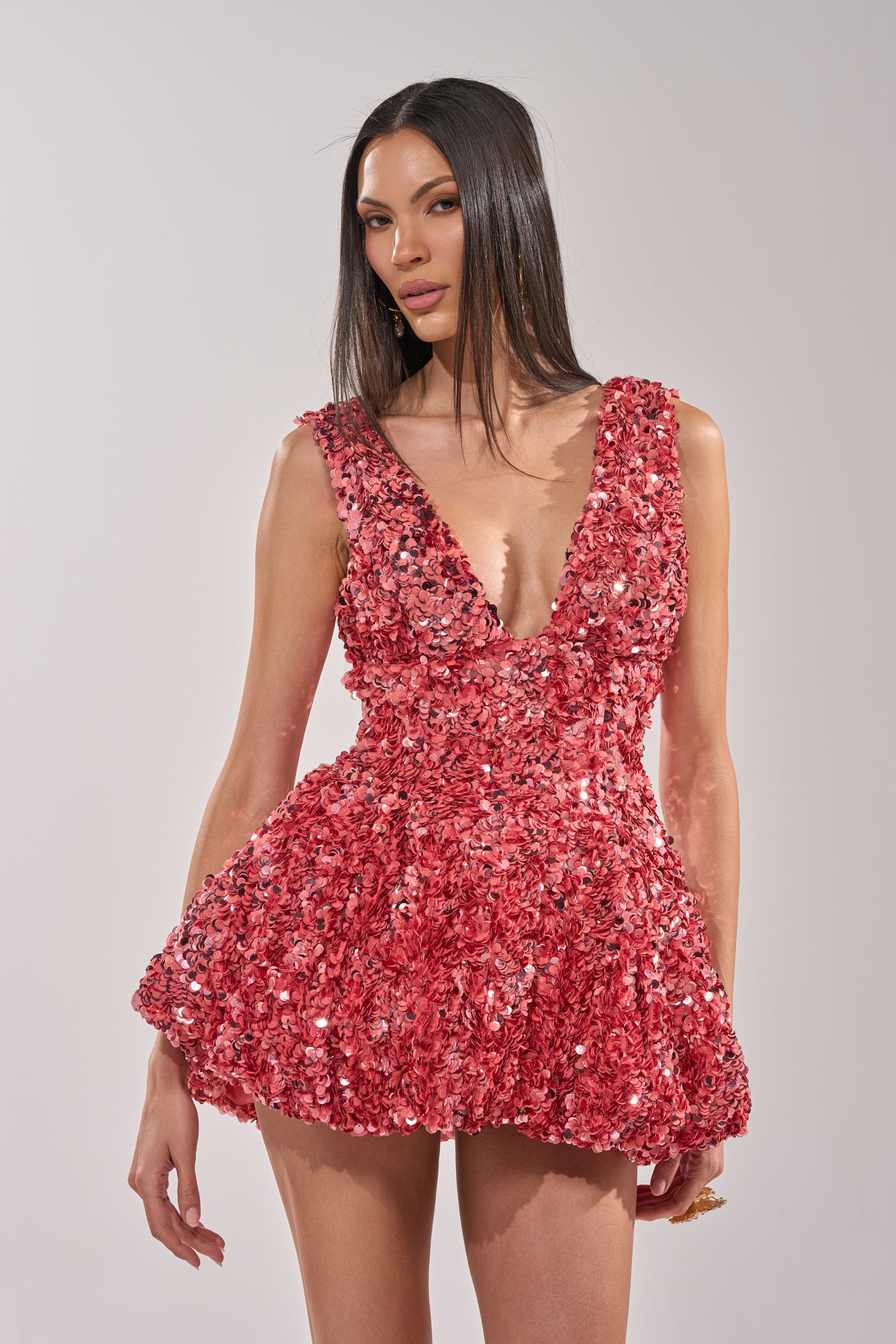 BARBIE GIRL SEQUIN MINI DRESS