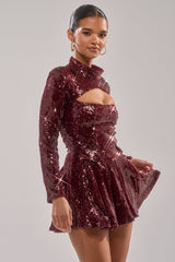 IM YOUR FAVORITE SEQUIN MINI DRESS