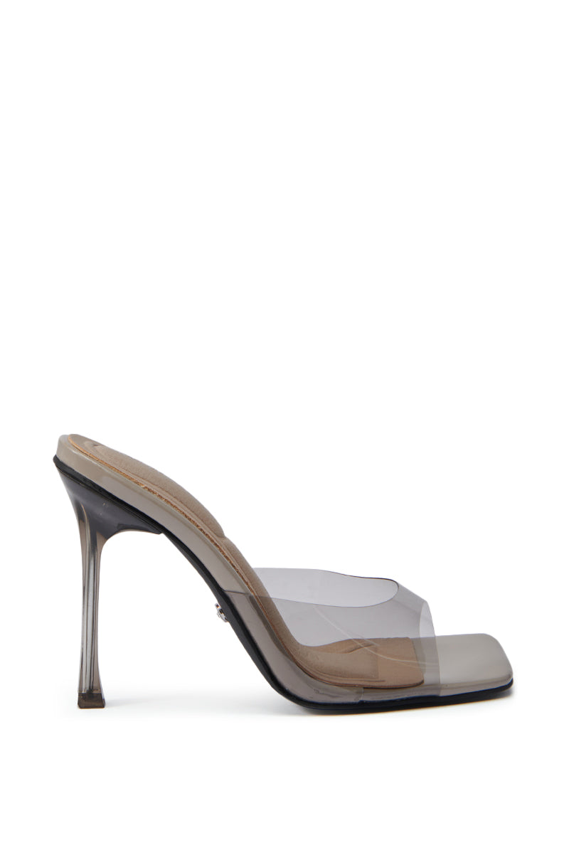 AZALEA WANG GULA GREY PVC SLIP ON SANDAL