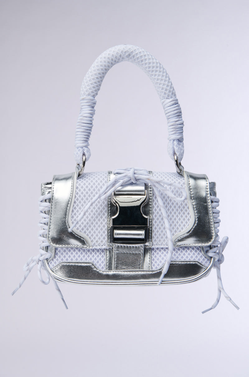 LACED UP SNEAKER PURSE