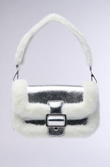 NEVER THE PICK ME FUR TRIM PURSE