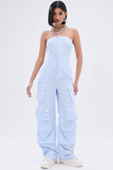 SUCKER FOR YOU SEERSUCKER JUMPSUIT