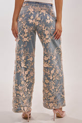 FLY AWAY WITH ME FLORAL DENIM
