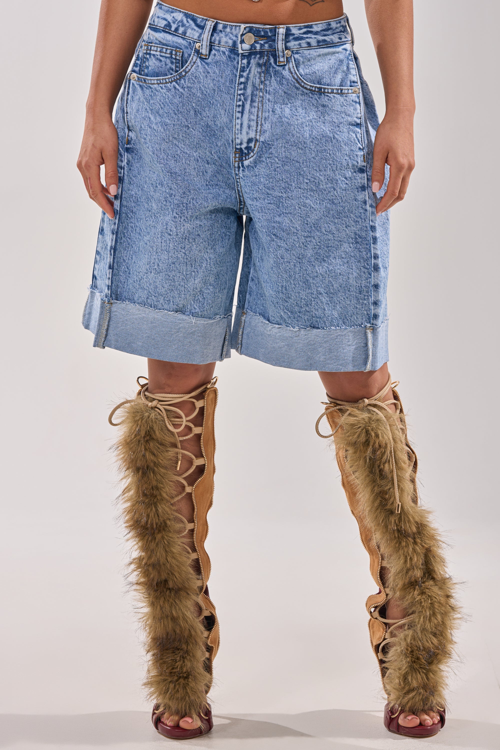 GONE BAD DENIM BERMUDA SHORT