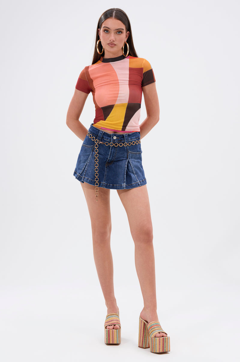 JULIE DENIM SKORT