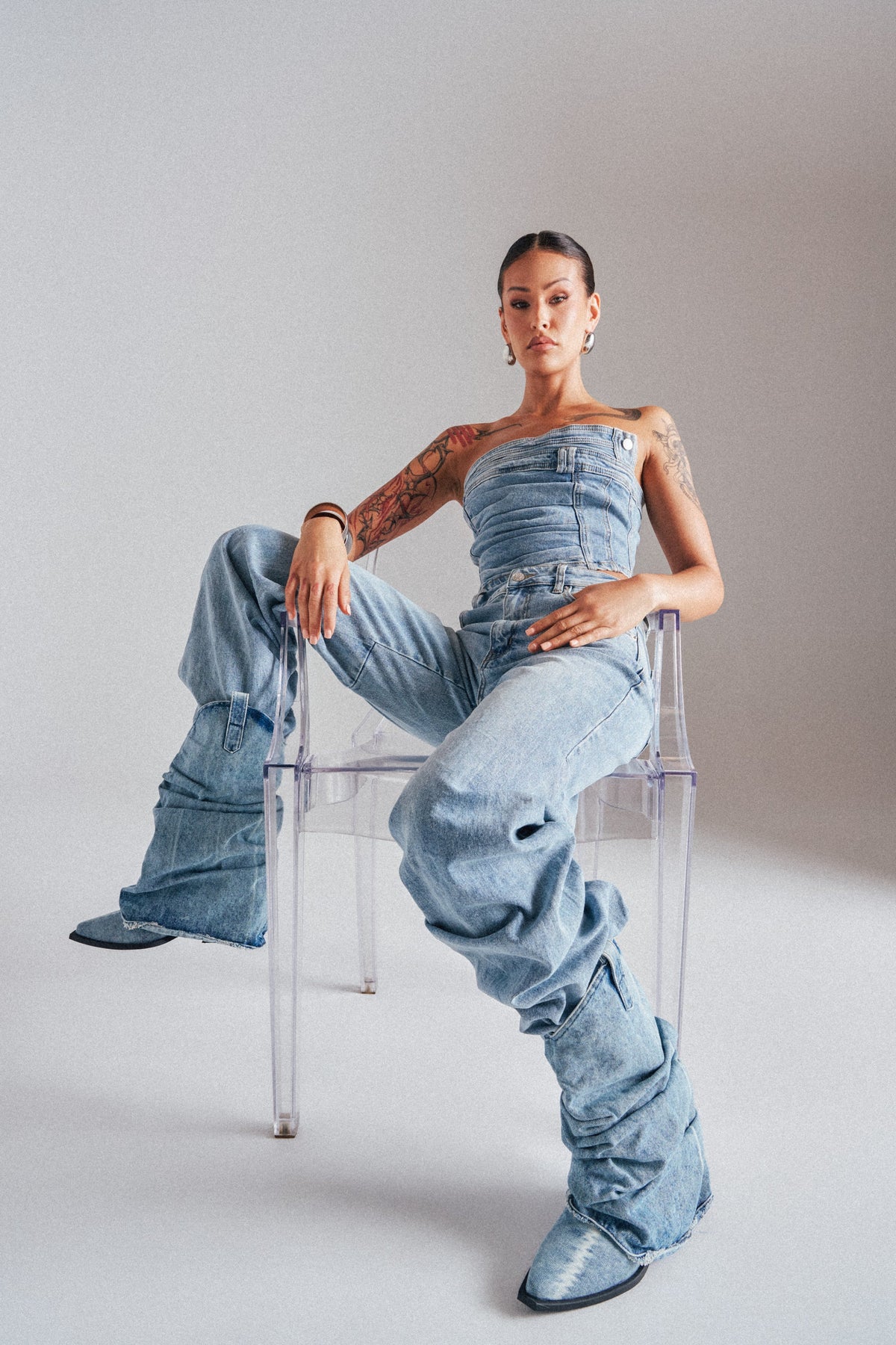ON YOUR MIND STACKED DENIM