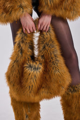 REALLY LIKE THAT FAUX FUR MINI TOTE