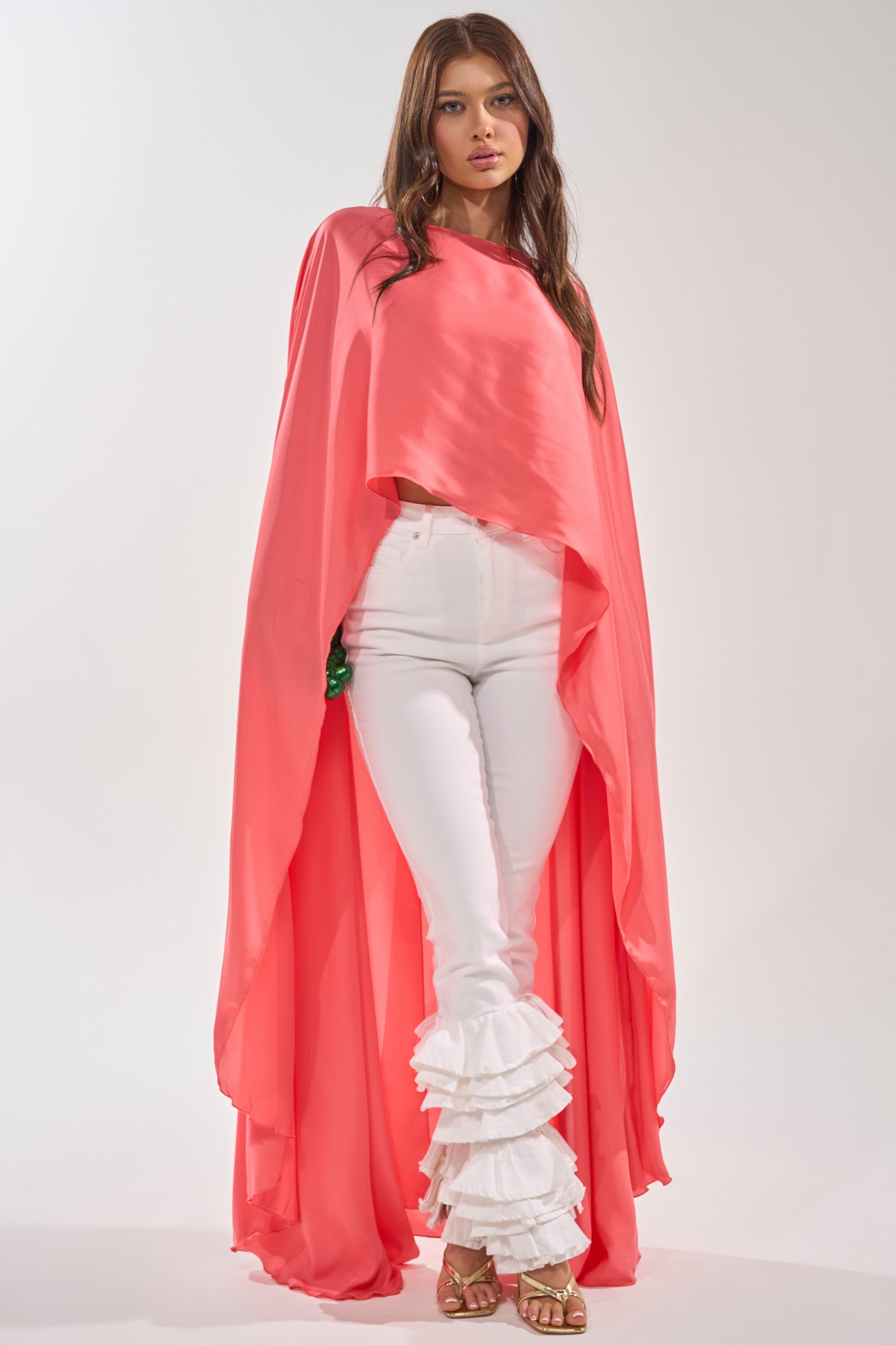 SO CHIC CAPE BLOUSE