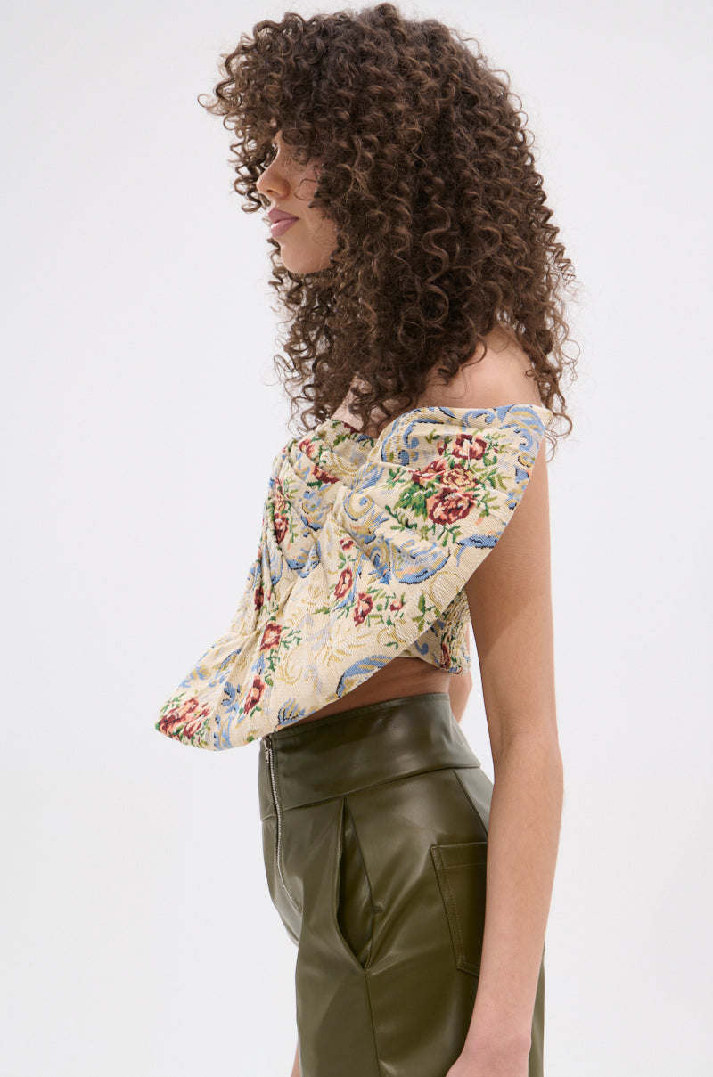 LOOK THIS WAY JACQUARD BLOUSE