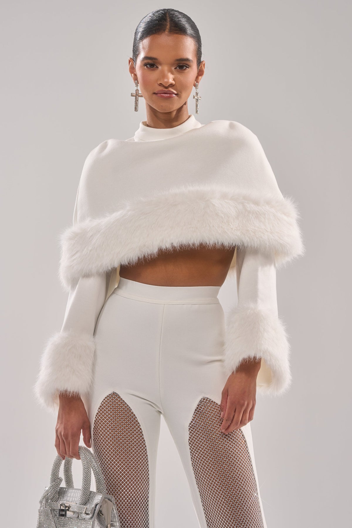 SNOW BUNNY FUR BLOUSE