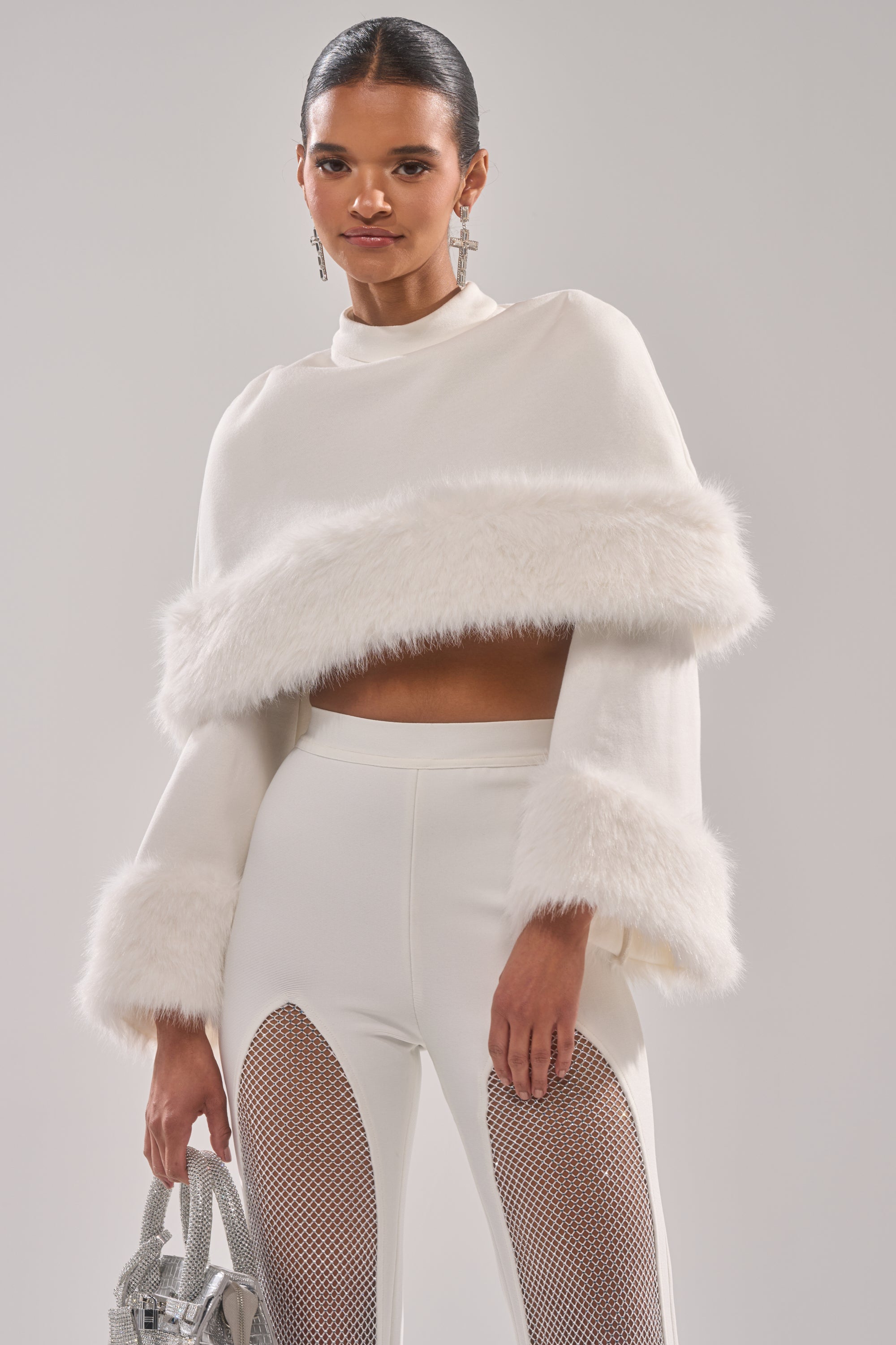 SNOW BUNNY FUR BLOUSE