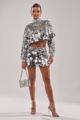 HOLIDAY BLING SEQUIN MINI SKIRT