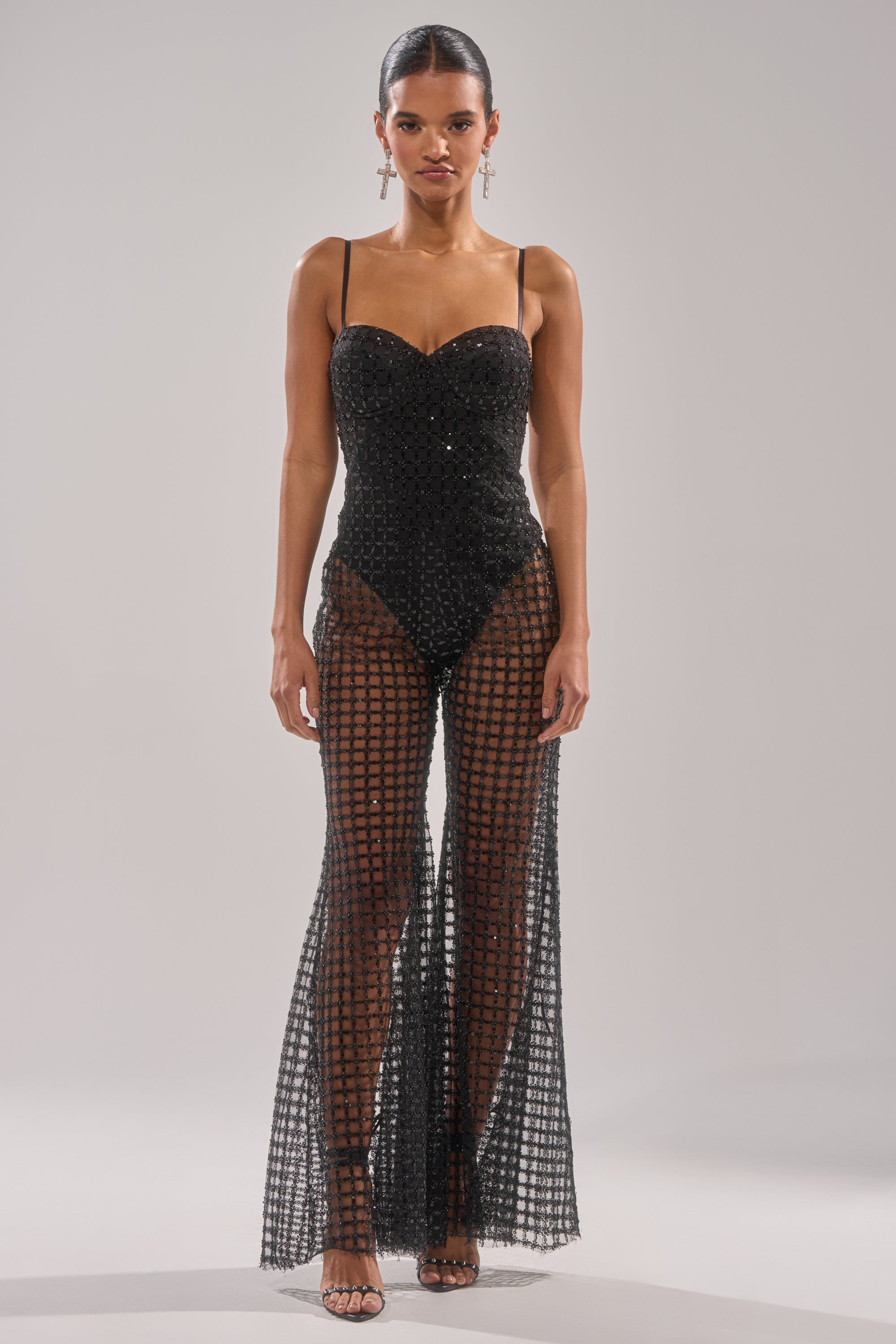 HARDEST TO LOVE MESH JUMPSUIT
