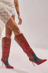 AZALEA WANG KALPANAS MULTI WESTERN STILETTO BOOT