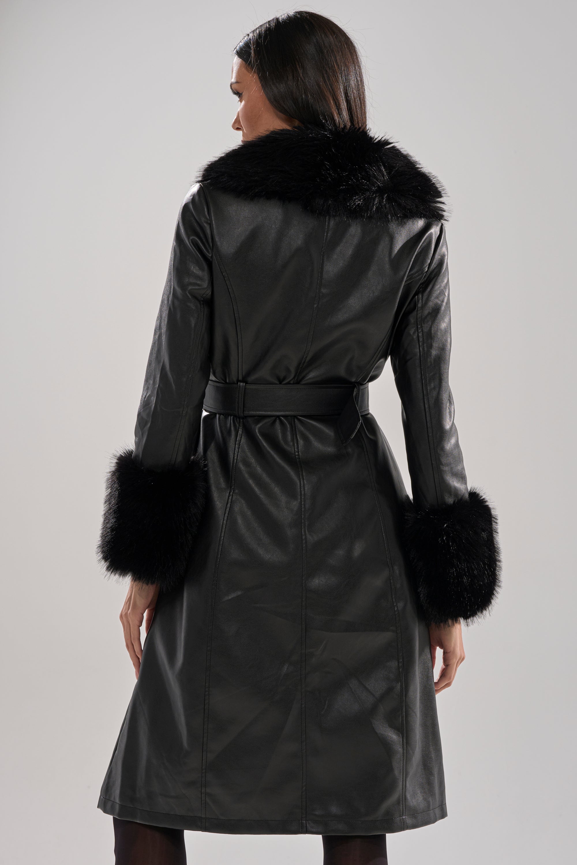 KAYA FUR TRIM TRENCH