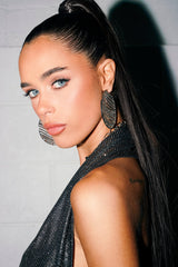 MAIN MOMENT BLING HOOP EARRING