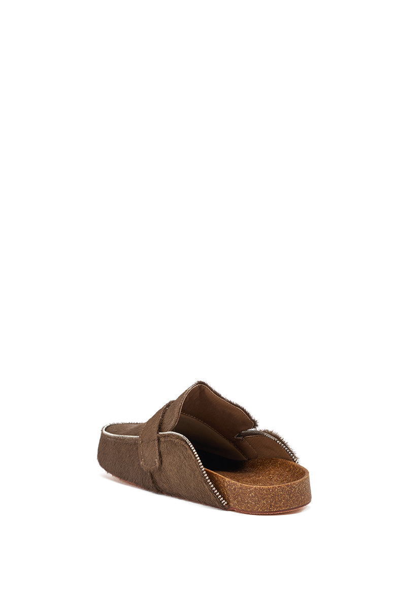 AZALEA WANG LIMERICK CHOCOLATE METAL EMBELLISHMENT FLAT