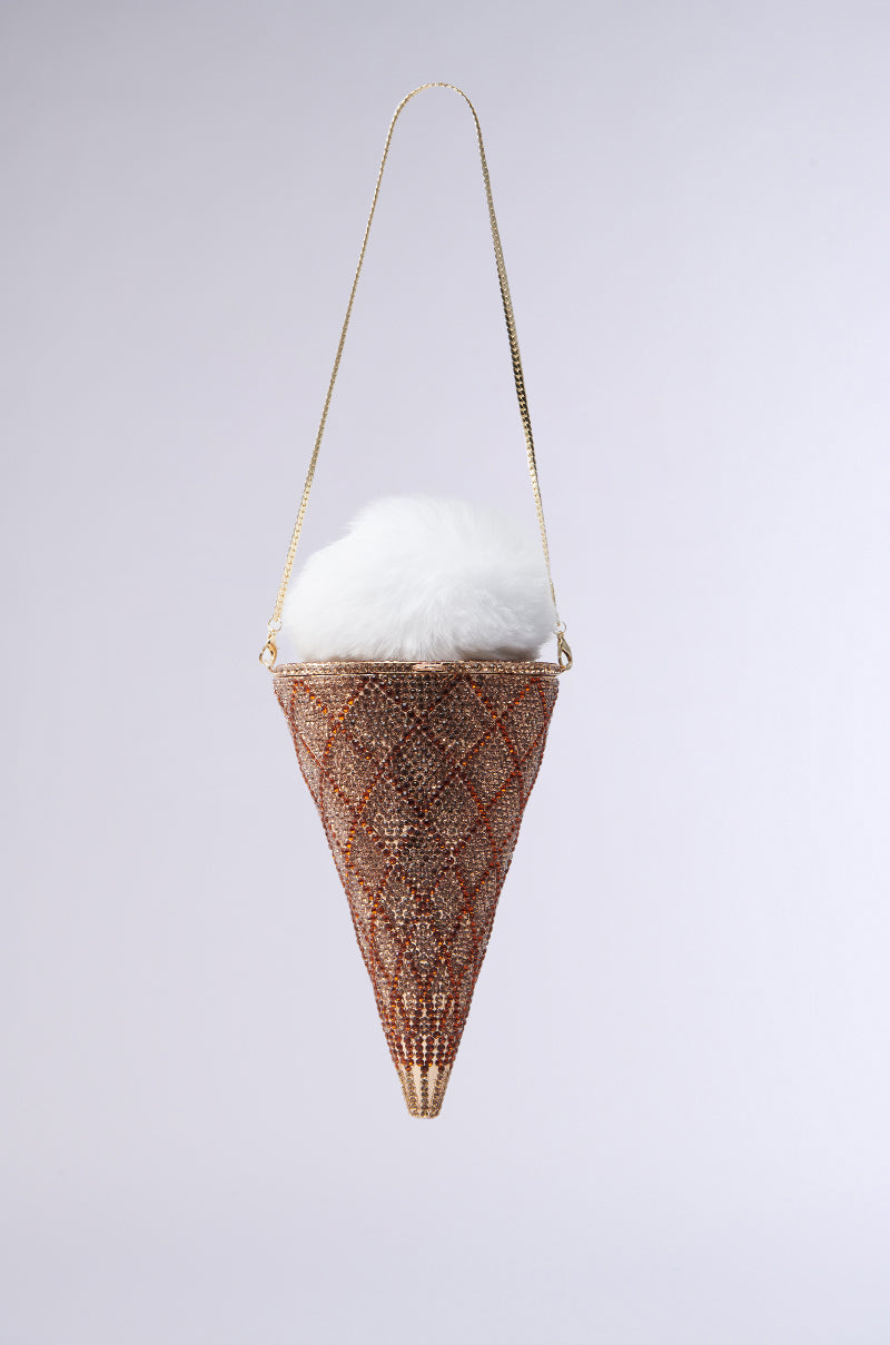 LICK IT UP FAUX FUR ICE CREAM BAG