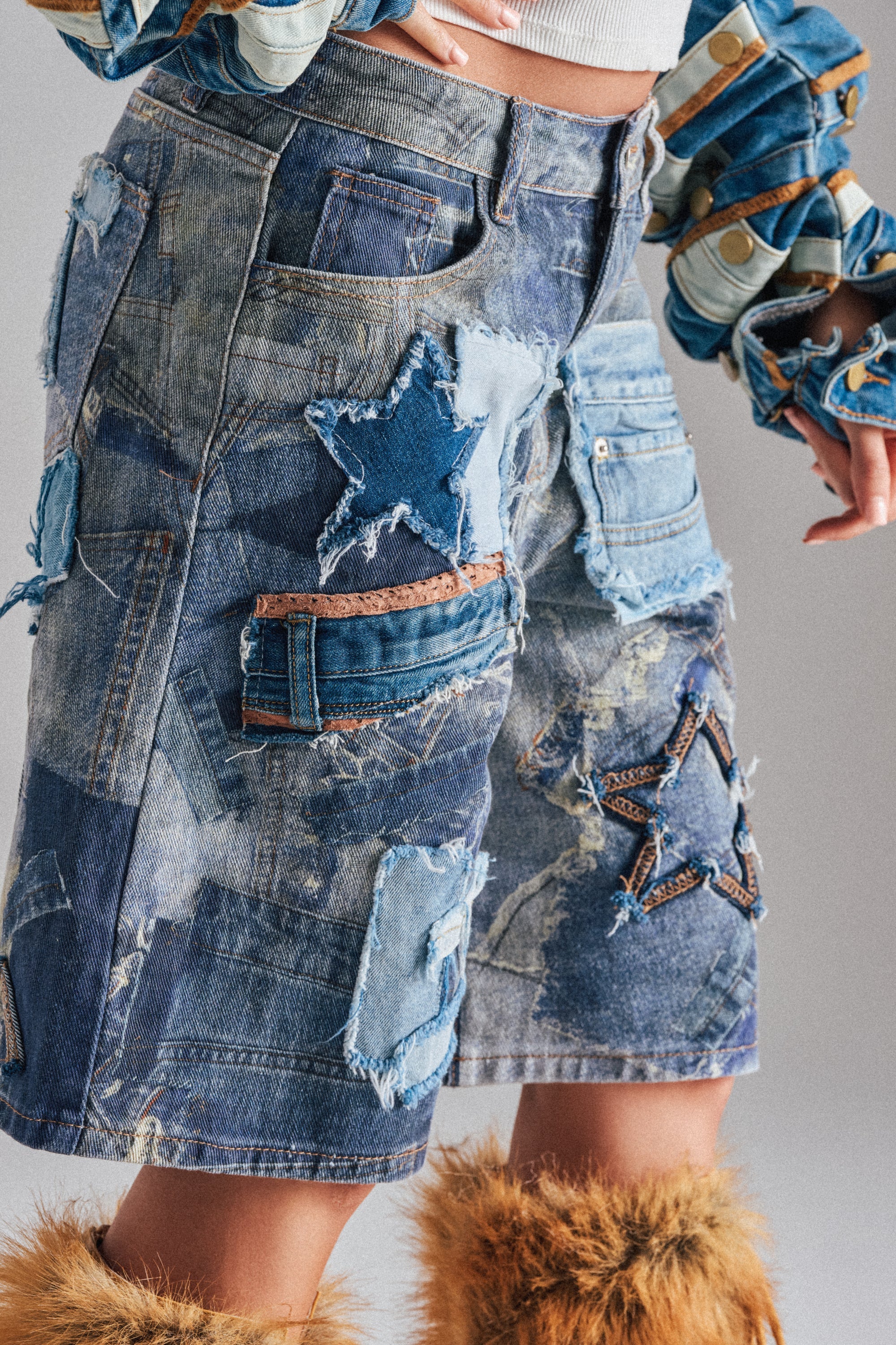STARS IN THE SKY DENIM SHORT
