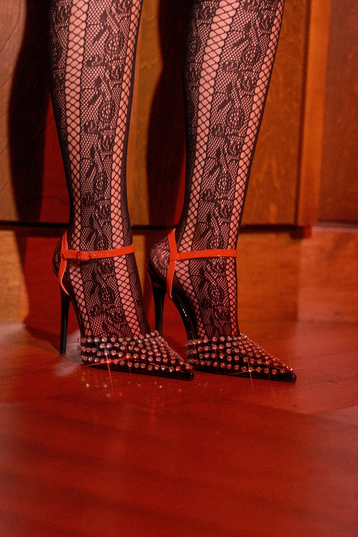 AZALEA WANG LYSANDER BLACK MULTI PUMP STILETTO