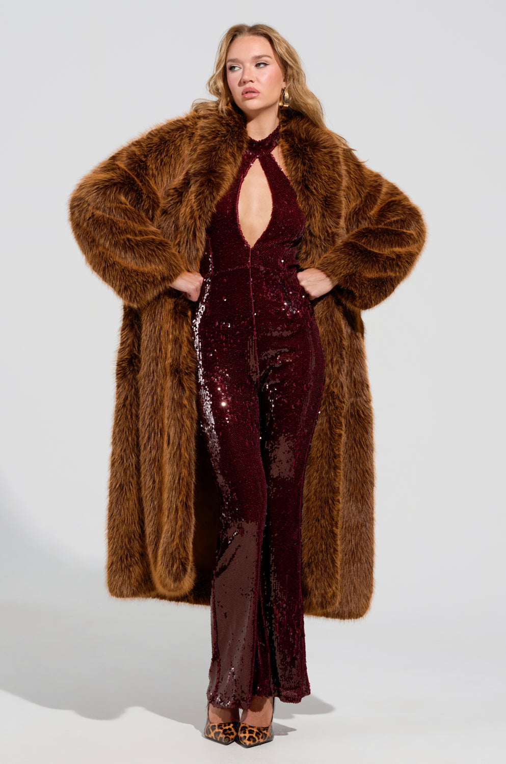 ON REPEAT SEQUIN JUMPSUIT