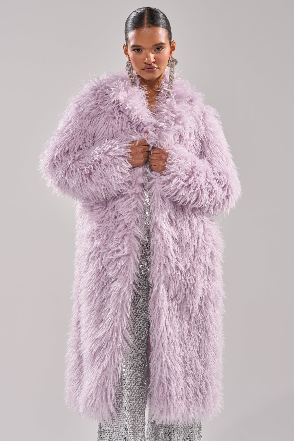 VIOLET SKIES FAUX FUR COAT