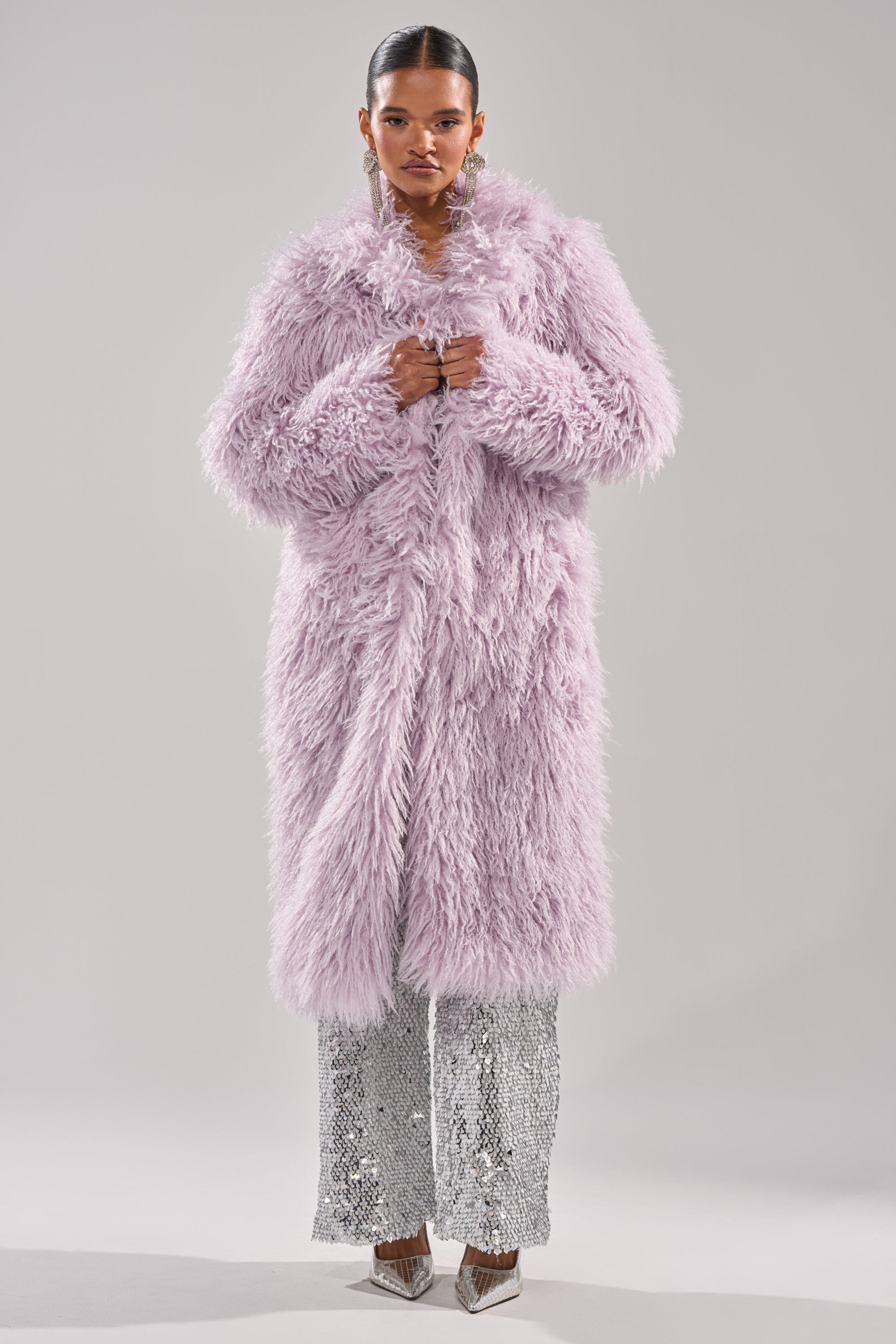 VIOLET SKIES FAUX FUR COAT