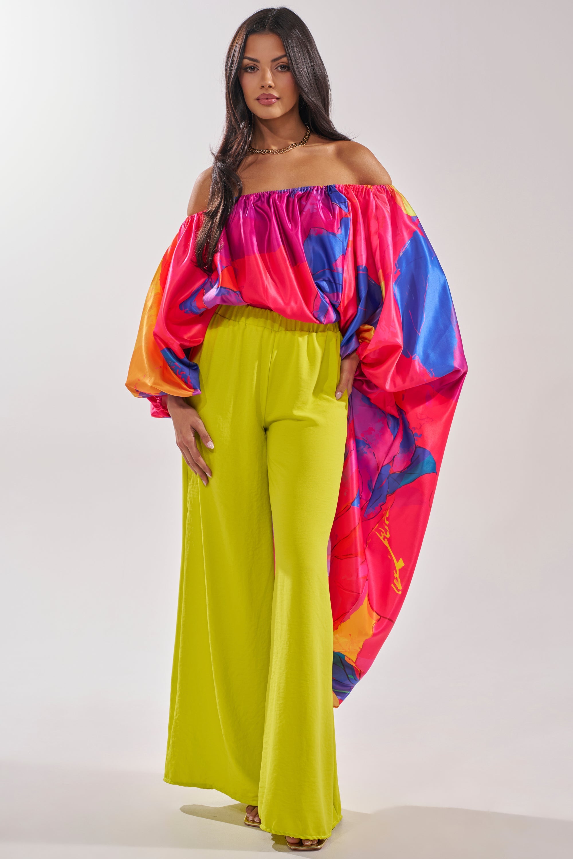 BRIGHTEST IN THE CITY PALAZZO PANT