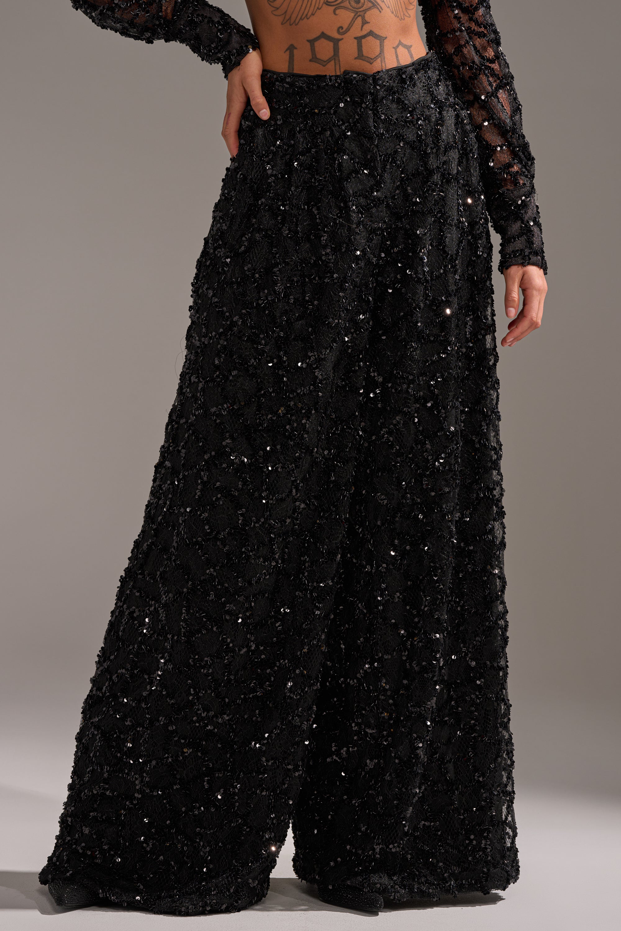 ROXY SEQUIN PALAZZO PANT