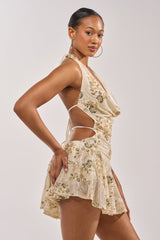 FELICITY EMBELLISHED MINI DRESS
