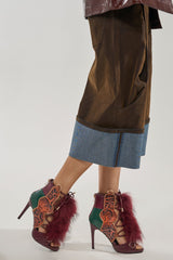 AZALEA WANG SHAINY SNAKE BURGUNDY MULTI