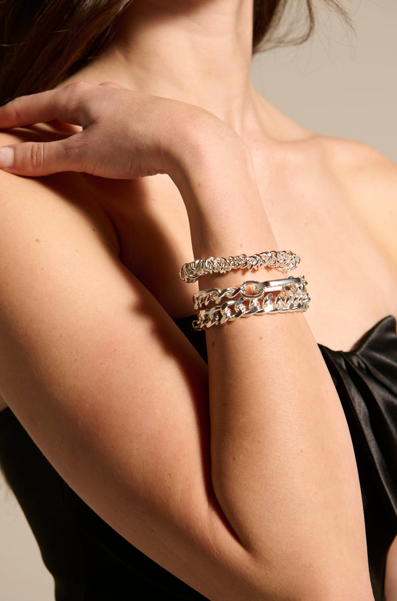 IZZY SILVER BRACELET SET