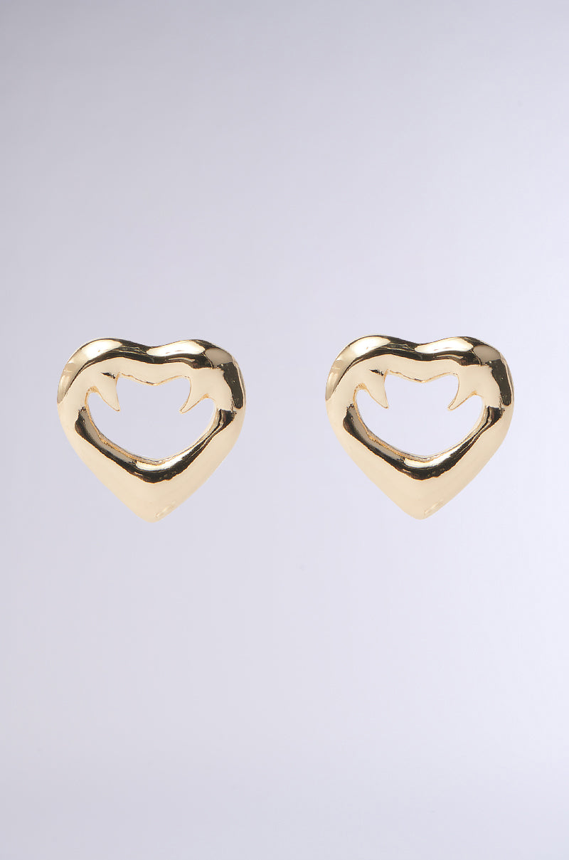 LOVE KILLS GOLD EARRING