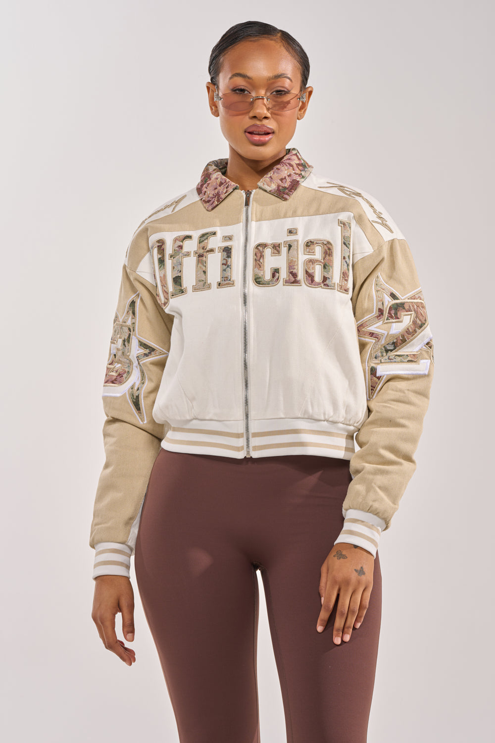 STILL THE ONE EMBROIDERED BOMBER