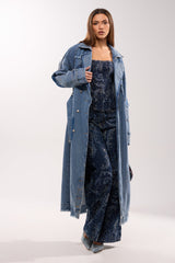 RILEY PATCHWORK DENIM TRENCH
