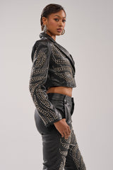 GONE BAD STUDDED BLAZER
