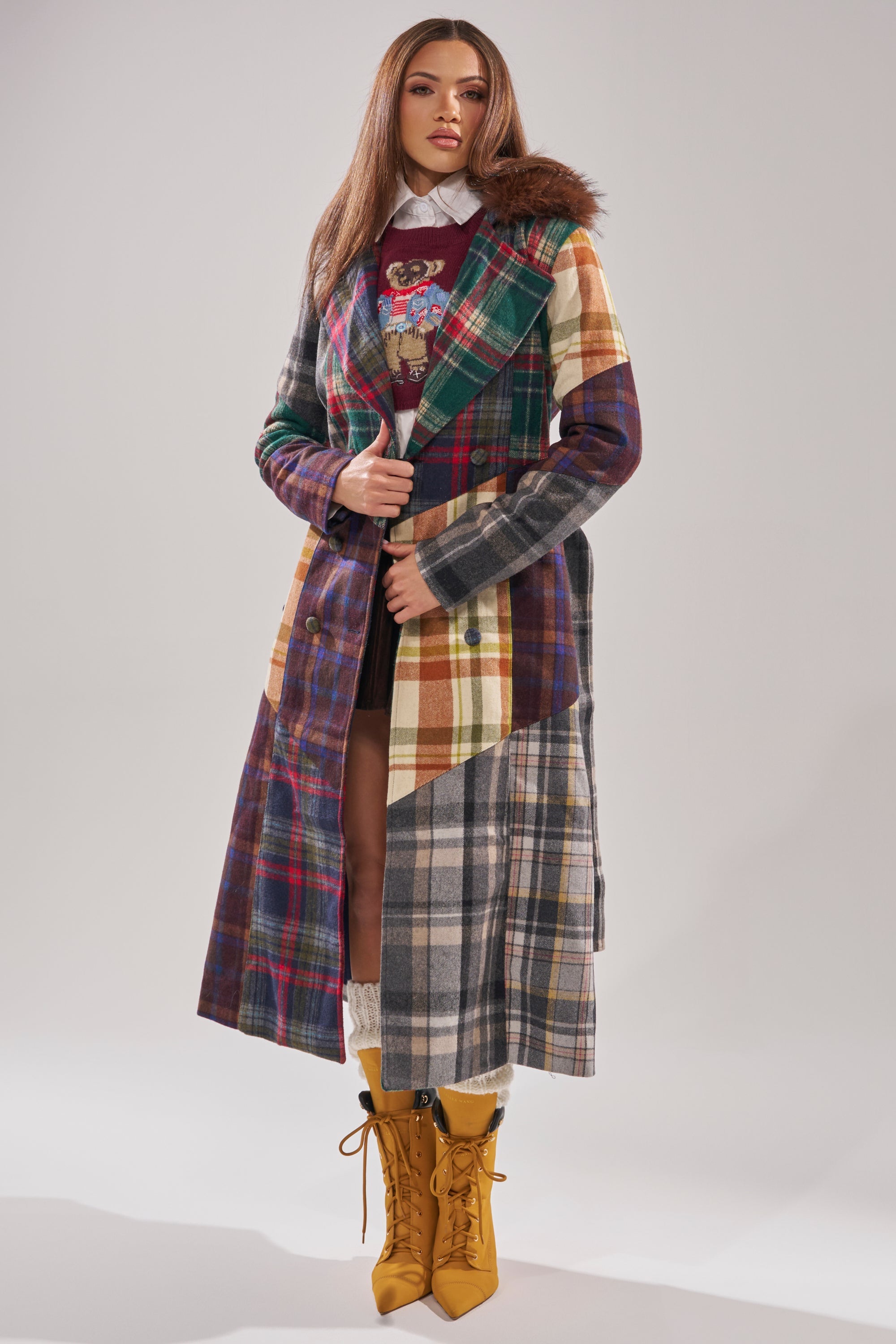 RILEY PATCHWORK TRENCH