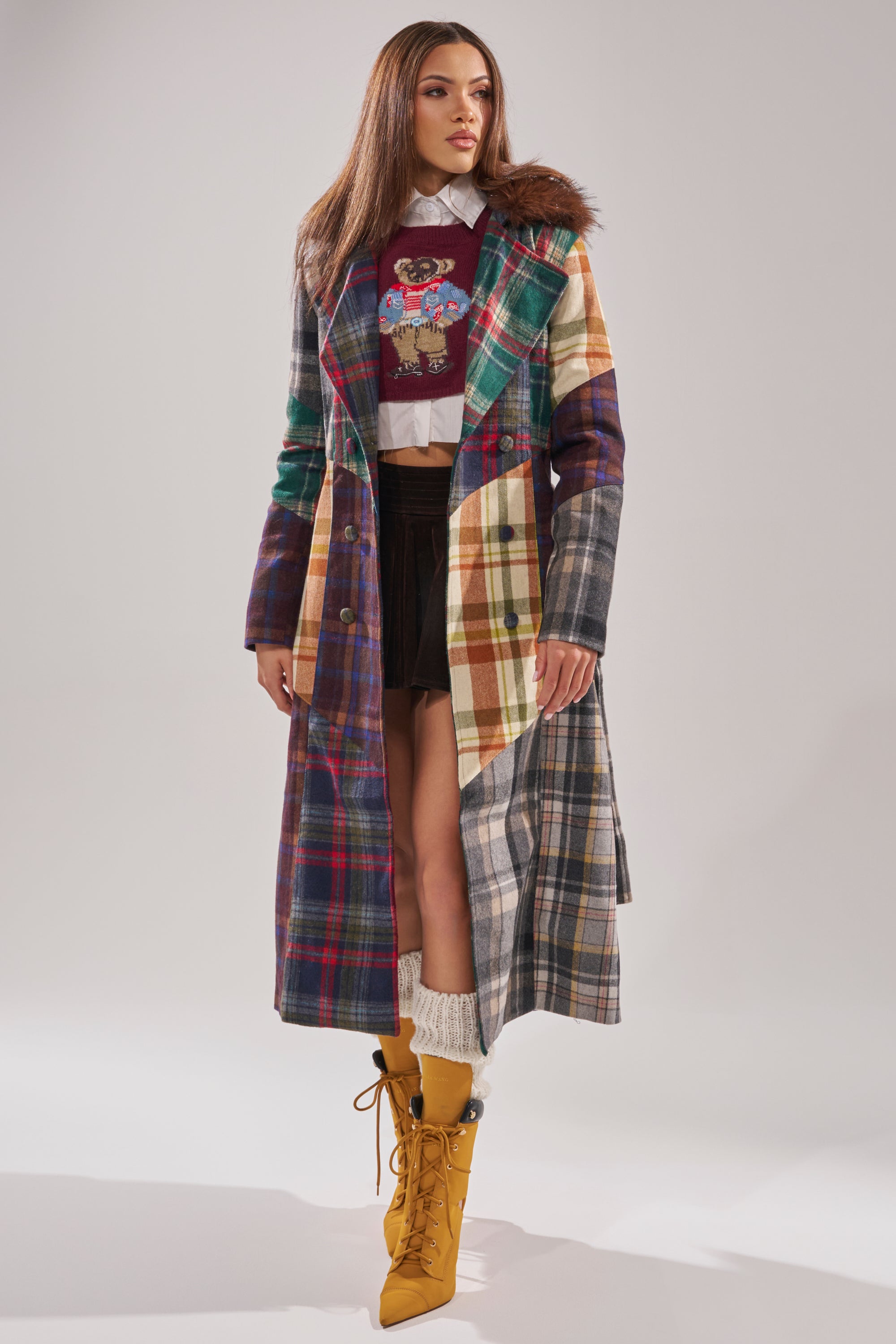 RILEY PATCHWORK TRENCH