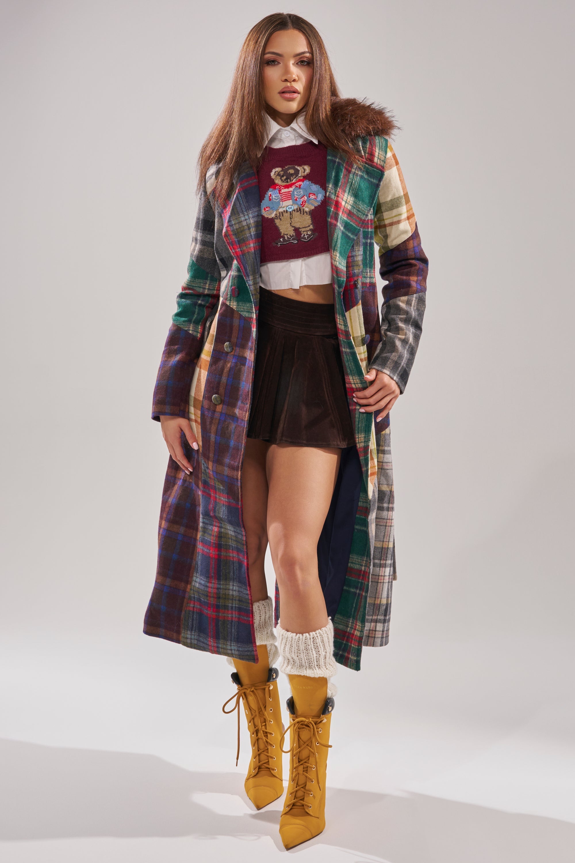 RILEY PATCHWORK TRENCH