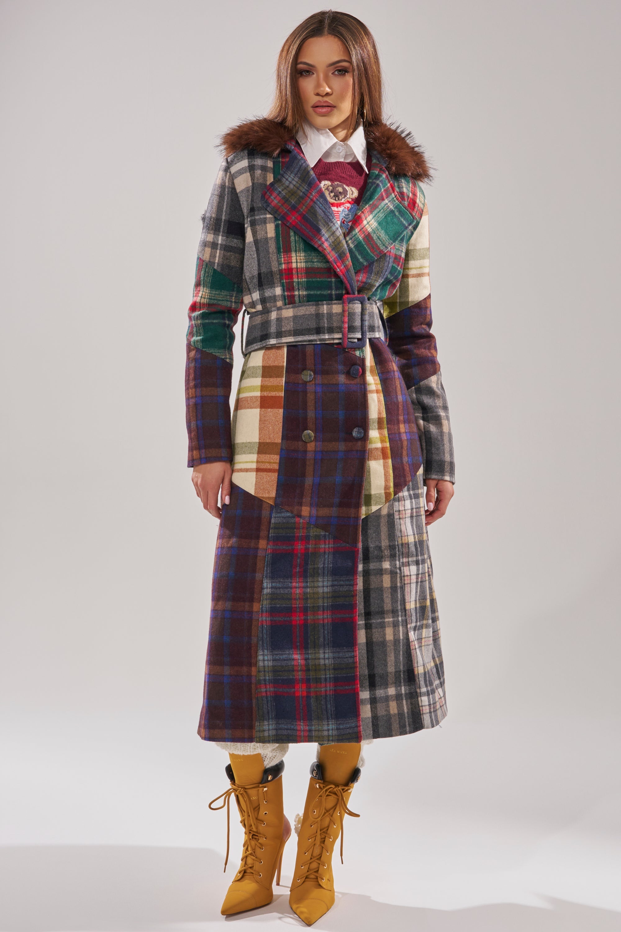 RILEY PATCHWORK TRENCH
